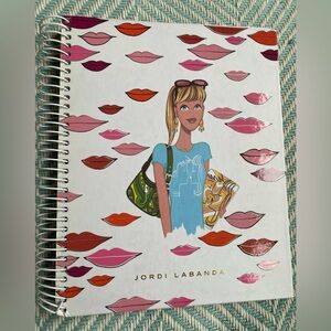 Jordi Labanda Spiral-Bound Illustrated Lips Notebook